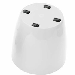 Garden Id Cache-pot Shiny Blanc avec roulettes