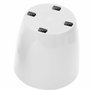 Garden Id Cache-pot Shiny Blanc avec roulettes