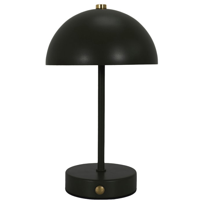 Home Deco Factory Lampe de table rechargeable noire Home Deco Factory Lampe de table rechargeable noire