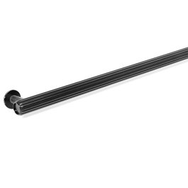 VIEFE Tirador de aluminio Rille T, noir brossé, 480 mm