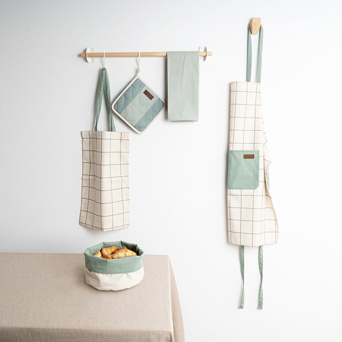 Vinthera Set Tablier et Maniques de Cuisine Okapi Recyclable 60x75 cm - 18x28 cm Vinthera Set Tablier et Maniques de Cuisine Okapi Recyclable 60x75 cm - 18x28 cm
