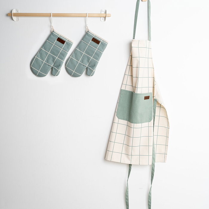 Vinthera Set Tablier et Maniques de Cuisine Okapi Recyclable 60x75 cm - 18x28 cm Vinthera Set Tablier et Maniques de Cuisine Okapi Recyclable 60x75 cm - 18x28 cm