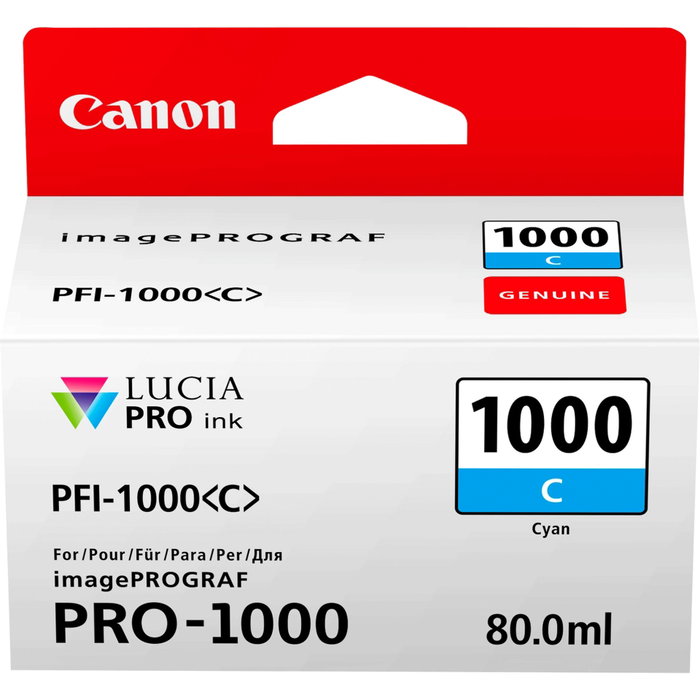 Canon PFI-1000 C Cyan 80ml