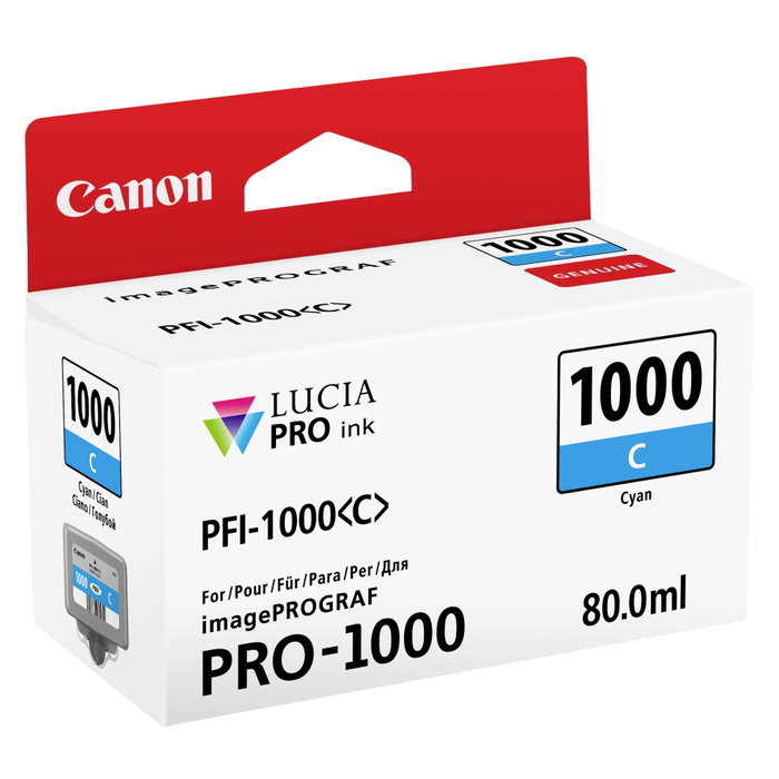 Canon PFI-1000 C Cyan 80ml