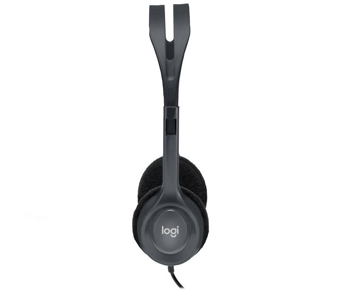 Logitech H111 Casque Audio Stéréo avec Micro Rotatif 180° - Connexion Double Jack 3.5 mm - Pour PC
