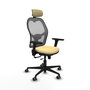 Piqueras y Crespo Chaise de Bureau Jorquera Crème et Gris