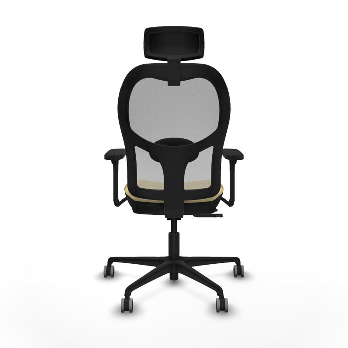 Piqueras y Crespo Chaise de Bureau Jorquera Crème et Gris