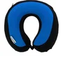 Kine Travel - Cale nuque gel 169803, Noir et Bleu - Mousse mémoire de forme et gel pour confort cervical, housse lavable