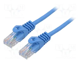 LANBERG Câble de raccordement Cat 5e U/UTP bleu 2m RJ45