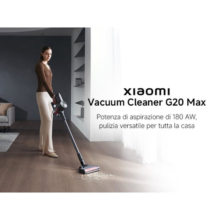 Xiaomi Aspirateur balai sans fil G20 Max (BHR8828EU) 400 W, 25000 Pa, 60 min, HEPA, LED Xiaomi Aspirateur balai sans fil G20 Max (BHR8828EU) 400 W, 25000 Pa, 60 min, HEPA, LED
