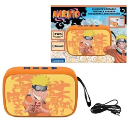 Lexibook Enceinte Bluetooth Portable Naruto - Bluetooth 5.0, Son Stéréo TWS, Ports USB et SD, Compacte et Rechargeable - Design en Tissu et Silicone