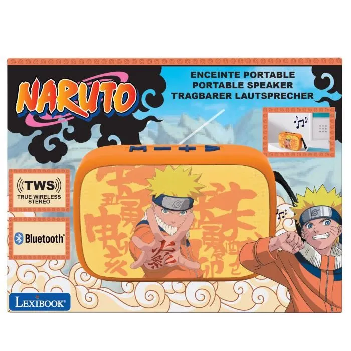 Lexibook Enceinte Bluetooth Portable Naruto - Bluetooth 5.0, Son Stéréo TWS, Ports USB et SD, Compacte et Rechargeable - Design en Tissu et Silicone Lexibook Enceinte Bluetooth Portable Naruto - Bluetooth 5.0, Son Stéréo TWS, Ports USB et SD, Compacte et Rechargeable - Design en Tissu et Silicone