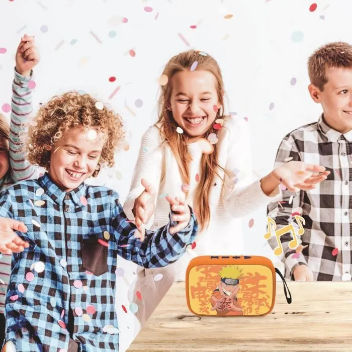 Lexibook Enceinte Bluetooth Portable Naruto - Bluetooth 5.0, Son Stéréo TWS, Ports USB et SD, Compacte et Rechargeable - Design en Tissu et Silicone Lexibook Enceinte Bluetooth Portable Naruto - Bluetooth 5.0, Son Stéréo TWS, Ports USB et SD, Compacte et Rechargeable - Design en Tissu et Silicone