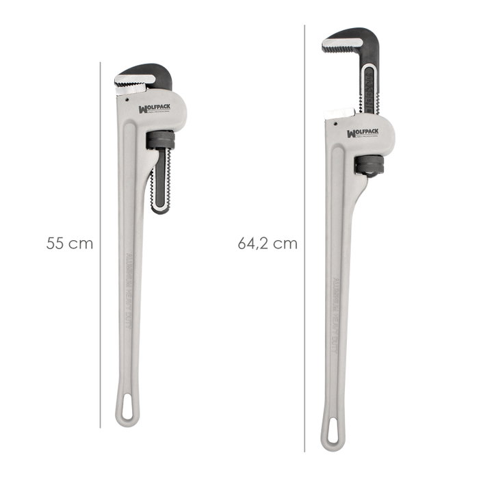 WOLFPACK LINEA PROFESIONAL Clé Stillson Heavy Duty Aluminium 24 pouces
