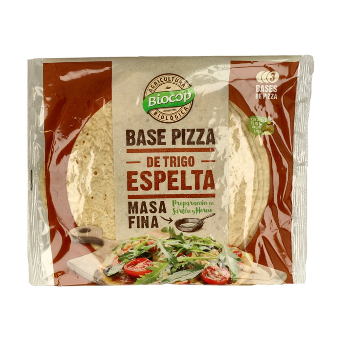 Biocop Base de pizza pâte fine au blé épautre 390g Biocop Base de pizza pâte fine au blé épautre 390g