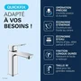 GROHE DICE - Mitigeur de lavabo Chrome, taille M, cartouche CH3, levier clic-clac, technologie SilkMove, débit 5 l/min