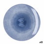 Assiette plate Quid Sunset Bleu Plastique 26 cm (12 Unités)