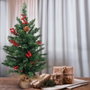Bambasy Sapin de Noël artificiel LED Ponak 0,6 m, 75 branches