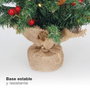 Bambasy Sapin de Noël artificiel LED Ponak 0,6 m, 75 branches