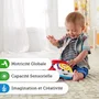 Fisher-Price FGW66 Le Téléphone Animé - Jouet d'éveil interactif pour bébé à partir de 12 mois (rouge et bleu)