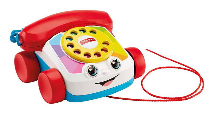 Fisher-Price - Jouet à tirer Téléphone avec Visage Amusant - Jouet d'éveil pour bébé de 18 mois et plus Fisher-Price - Jouet à tirer Téléphone avec Visage Amusant - Jouet d'éveil pour bébé de 18 mois et plus