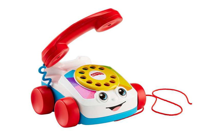 Fisher-Price - Jouet à tirer Téléphone avec Visage Amusant - Jouet d'éveil pour bébé de 18 mois et plus Fisher-Price - Jouet à tirer Téléphone avec Visage Amusant - Jouet d'éveil pour bébé de 18 mois et plus