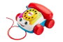Fisher-Price - Jouet à tirer Téléphone avec Visage Amusant - Jouet d'éveil pour bébé de 18 mois et plus