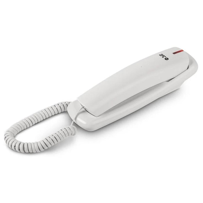 SPC ORIGINAL LITE 2 Téléphone Fixe Compact avec Grandes Touches, 10 Mémoires, Indicateur Lumineux, RJ11, Blanc ou Noir