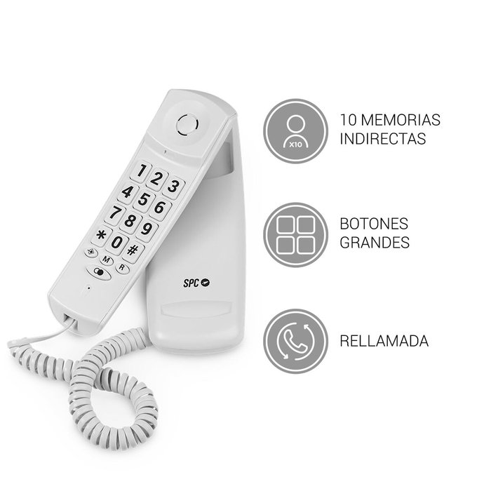 Téléphone fixe SPC 3610B Blanc
