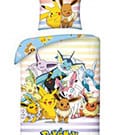 Halantex Parure de lit Pokémon Pikachu, Évoli & Friends 140 x 200 cm / 70 x 90 cm