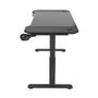 Mars Gaming MGDERGO120 Bureau Gaming Ergo 120x60 cm, Ajustable 3 Hauteurs, XXL Tapis, Gestion Câbles