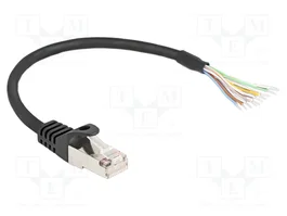 DELOCK Câble de raccordement S/FTP RJ50 0,25m Noir