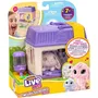 Little Live Pets Set de jeu Mama Surprise Mini Lapins avec Bébés et Accessoires Personnalisables - Jouet interactif