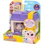 Little Live Pets Set de jeu Mama Surprise Mini Lapins avec Bébés et Accessoires Personnalisables - Jouet interactif