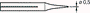 JBC TOOLS Pointe conique de 0,5mm