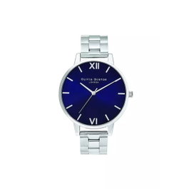 Olivia Burton OB16SH02 Argenté Cadran Bleu