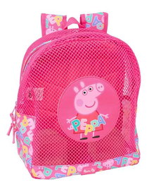 Safta Sac à dos anti-sable Peppa Pig pour enfant - Dimensions 30.5 x 24 x 18 cm - À partir de 3 ans