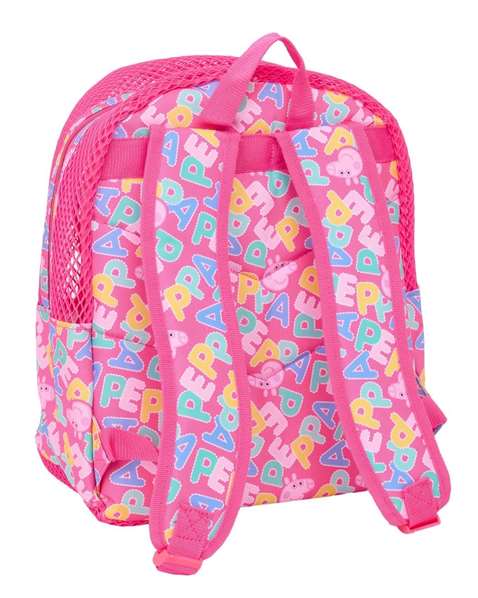 Safta Sac à dos anti-sable Peppa Pig pour enfant - Dimensions 30.5 x 24 x 18 cm - À partir de 3 ans