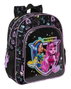 Safta Mochila Junior Adapt.Carro Monster High, Sac à dos trolley pour enfants, 32 x 38 x 12 cm