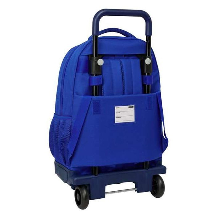 Safta Cartable Bleu avec Roues Amovibles 33x45x22cm