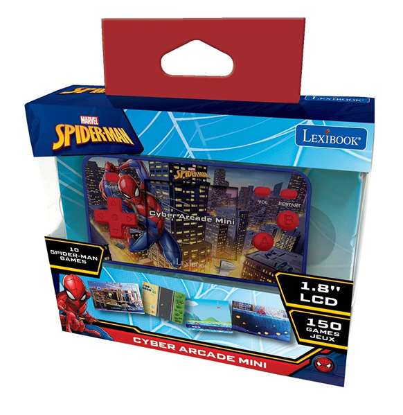 Lexibook Compact Cyber Arcade SpiderMan - Console portable Bleu avec écran 2,5'' et 150 jeux Lexibook Compact Cyber Arcade SpiderMan - Console portable Bleu avec écran 2,5'' et 150 jeux