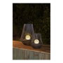 Galix Lanterne solaire décorative boule perlée Noir