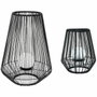 Galix Lanterne solaire décorative boule perlée Noir