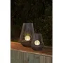 Galix Lanterne Solaire Décorative Boule Perlée, LED Blanc 10 Lumens, Autonomie 8h, pour Jardin et Terrasse, H30 cm