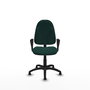 PIQUERAS Y CRESPO Chaise de bureau Algarra, Vert bouteille, Similicuir, Accoudoirs fixes
