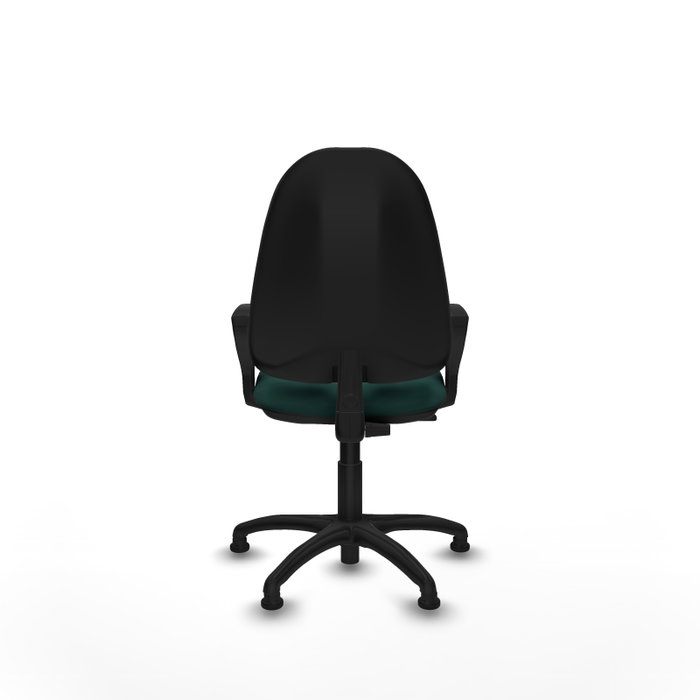 PIQUERAS Y CRESPO Chaise de bureau Algarra, Vert bouteille, Similicuir, Accoudoirs fixes