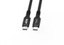 MicroConnect Câble USB-C vers USB-C Premium 1 m - 100W, 20 Gbps, 4K/60Hz, USB 3.2 Gen 2, pour transfert de données et charge rapide