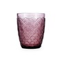 Bidasoa Verre Bas Rose Moon 29 cL - Lot de 6 Verres en Verre Rose à Relief