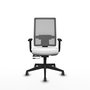 Piqueras y Crespo Chaise de Bureau Horna avec mécanisme Synchro/Traslack, Blanc et Gris