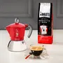 Bialetti Cafetière italienne Moka Express Induction 2 tasses 100 ml Rouge - Pour plaque induction